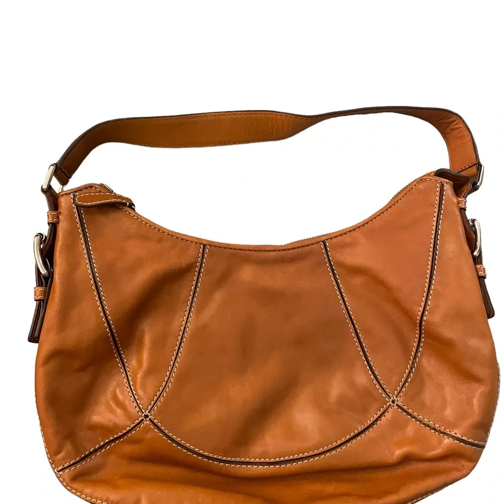 Michael Kors Brown Leather Hobo Handbag